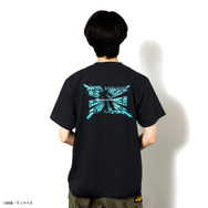 「STRICT-G『機動戦士ガンダムUC』半袖Tシャツ」シルエット結晶柄（ブラック）各4,730円（税込）（C）創通・サンライズ
