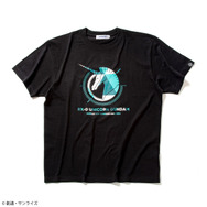 「STRICT-G『機動戦士ガンダムUC』半袖Tシャツ」結晶ロゴ ビスト財団柄（ブラック）各4,730円（税込）（C）創通・サンライズ