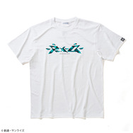 「STRICT-G『機動戦士ガンダムUC』半袖Tシャツ」ロゴ結晶柄（ホワイト）各4,730円（税込）（C）創通・サンライズ