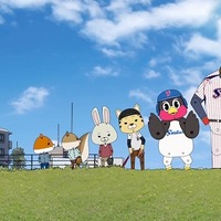 つば九郎が「紙兎ロペ」と競演　アニメ内にホームラン王・バレンティン選手も出演 画像
