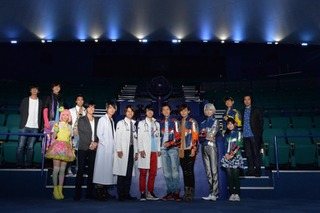 劇場版「エグゼイド」＆「キュウレンジャー」がプラネタリウムで製作発表 飯島寛騎と岐洲匠も感激 画像