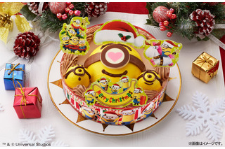 ミニオンがクリスマスケーキに！チョコペン＆ピックでデコレーション楽しもう 画像
