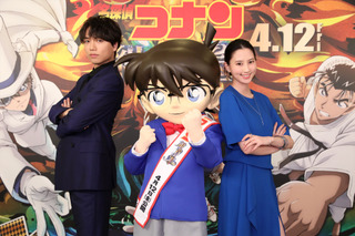 劇場版「名探偵コナン」“ほぼ英語”でコナンと対決！ 山崎育三郎＆河北麻友子がゲスト出演 画像