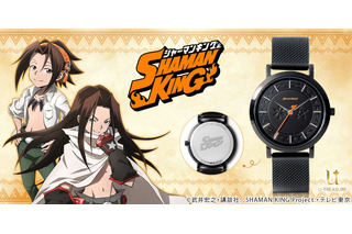 「SHAMAN KING」麻倉家の家紋とハオの五芒星をあしらったコラボ腕時計が登場！黒が映える大人向けのアイテム 画像