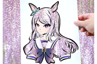 「ウマ娘」メジロマックイーンの切り絵の“発想”が素敵すぎる！ 「原神」「シャニマス」キャラまで…♪ 画像