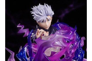 「呪術廻戦」五条悟、虚式“茈”を放つシーンがフィギュア化！ 迫力のエフェクト、なびく衣服など細部にもこだわり 画像