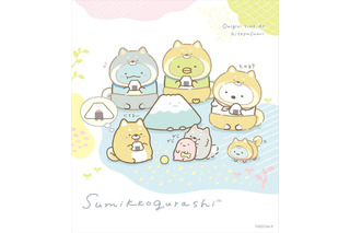 「すみっコぐらし」しろくま、ねこたちがこいぬと仲良しな姿にほっこり♪ ミニ色紙登場 画像