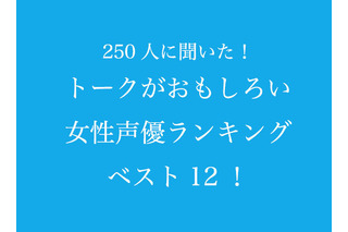 “トークがおもしろい女性声優”といえば？ 3位田村ゆかり、2位金田朋子を抑えた1位は…？ 画像