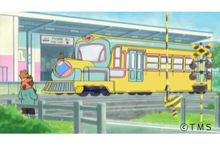 西武線車内で公開、トムスと西武鉄道のコラボアニメ「でででん」が話題 画像