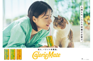 声優・津田健次郎、「カロリーメイト」CMで“愛猫”になって働く女性を見守る♪「吾輩は栄養である」篇オンエア 画像