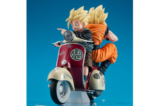 「ドラゴンボール」スーパーサイヤ人の悟空＆悟飯がバイクでおでかけ♪ 和やかな姿がフィギュアに 画像