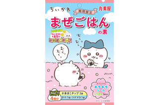 「ちいかわ」かまぼこチップは、食べるのがもったいないほど可愛い！キラキラシール入り「ちいかわまぜごはんの素」が期間限定発売 画像