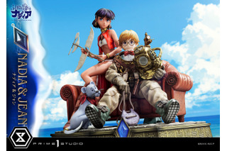 約16万円の迫力！「ふしぎの海のナディア」ナディア＆ジャンがスタチューに！ ポートレート風イラストをモチーフに立体化 画像