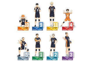 「ハイキュー!!」日向や影山たち烏野メンバーが背番号を表現♪個性あふれるポーズのグッズ登場＆アニメイトでフェア開催 画像