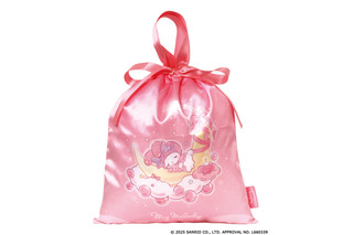 キティ、マイメロ、ポムポムプリンらが月の上でスヤスヤ…♪ “ゆめかわ”巾着バッグがカプセルトイに登場 画像