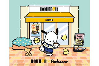 「サンリオ」ポチャッコ×ドトールの“福袋2026”登場！ ユニフォーム姿が可愛いすぎ♪ 10月24日予約開始 画像