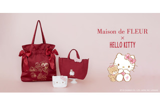 ハローキティがドットリボンでおめかし♪「Maison de FLEUR」コラボアイテムが展開 画像