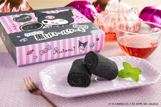 「サンリオ」クロミデザインのパッケージがかわいい♪和菓子の草加葵コラボ“黒いロールケーキ”が登場 画像