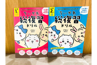 「ちいかわ」で算数と国語を同時に総復習！年度末用ドリルで“進級おめでとうシール”配布中 画像