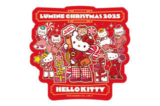 ハローキティがルミネでクリスマスパーティーを開催♪ クリスマス限定装飾＆グッズなどの企画が盛りだくさん！ 画像