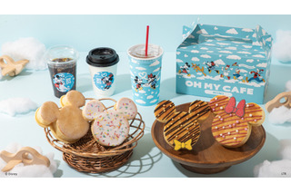 「ディズニー」ミキミニと空に憧れ旅へ♪ オリジナルカップやグッズもカワイイ！パン＆ドリンクスタンドが羽田空港にオープン 画像
