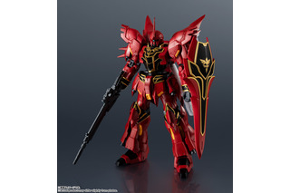 「見せてもらおうか。新しいガンダムの性能とやらを」「機動戦士ガンダムUC」よりシナンジュが新登場！赤を基調としたカラーリングに黒と金の装飾が映える 画像