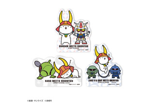 「ガンダム」連邦軍、ジオン公国に“ひこにゃん”コラボも!? ハロを貼ろう♪ステッカーセット登場 画像