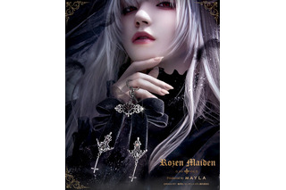 「ローゼンメイデン」ファン必見！水銀燈・真紅・雪華綺晶をイメージしたラグジュアリーな「MAYLA」コラボグッズ登場♪ ヘアオブジェ＆バッグチャームの予約は2月23日17時まで！ 画像