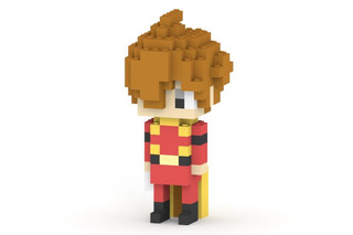 「サイボーグ009」島村ジョーたちをドット絵調で立体化！手のひらサイズの組み立てフィギュア登場 画像