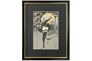 「NieR:Automata」2B、凛と立つ姿が美しい…！浮世絵木版画が数量限定で登場＆D.K直筆サイン入り 画像