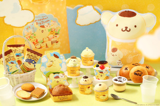 ポムポムプリンの“プリン”でお誕生日＆30周年をお祝い♪ 「パステル」コラボでシュークリームも初登場！ 画像