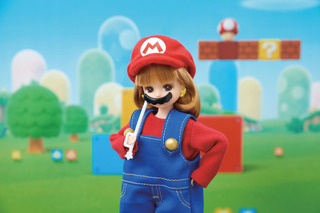 「リカちゃん」がスーパーマリオとスーパーマリオピーチ姫になっちゃった!? 任天堂のゲームの世界とコラボ☆ 画像