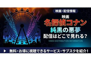 『名探偵コナン 純黒の悪夢』はどこで見れる？Hulu・Amazonで全28作品を順次配信 画像