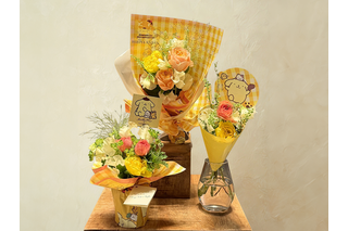 「ポムポムプリン」30周年記念！「日比谷花壇」とのコラボ花束が登場♪ 母の日にぴったりなオンライン限定のブーケも！ 画像