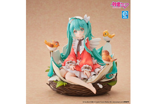 小鳥と戯れる初音ミクが可愛すぎる…♪ オリジナルコンセプトをもとに、Bison倉鼠氏のイラストを忠実に再現 画像