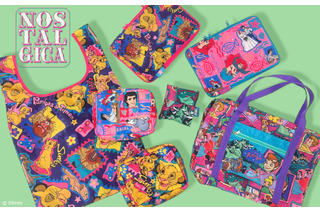 春のレジャーに大活躍♪「ライオン・キング」「リトル・マーメイド」「ピーター・パン」のレトロでカラフルなバッグ＆ポーチが登場！ 画像