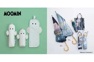 ムーミンたちと雨の日も楽しく♪ ニョロニョロや、小説の挿絵柄の“晴雨兼用傘”が登場 画像