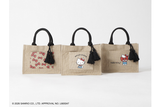 「ハローキティ」大人かわいいカジュアルトートやシェル型ポーチなど♪ 初夏のお出かけにぴったりアイテム登場 画像