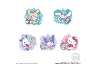 「サンリオ」キティ、シナモロール、あひるのペックルもぷかぷか～♪爽やか夏っぽラバーマスコットが登場 画像