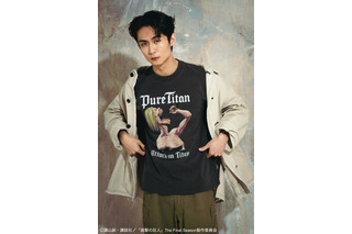 「進撃の巨人」無垢の巨人の捕食シーンがTシャツに…!? エレンやリヴァイのかっこいいTシャツ、ド迫力の巨人が描かれたTシャツ（全6種）登場 画像