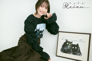 声優・上田麗奈が描いたイラストがTシャツに！着用モデル姿も披露♪ 4月18日12時より期間限定販売 画像
