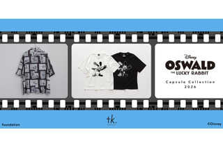 「ディズニー」ミッキー&オズワルドをデザイン♪モノトーンでシックな「tk.TAKEO KIKUCHI」カプセルコレクション登場 画像