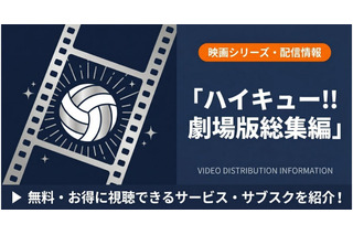 「ハイキュー」劇場版総集編の配信はどこで見れる？おすすめを紹介 画像