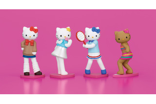 キティちゃんがスタイルアップ!? ルーズソックスギャルやエンジェルが“平成レトロ”感じる♪ ガチャフィギュア登場 画像