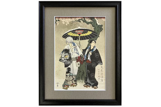 「ゲ謎」鬼太郎の父と水木の関係性がエモい…“浮世絵”「花散しの友誼」再販決定 画像