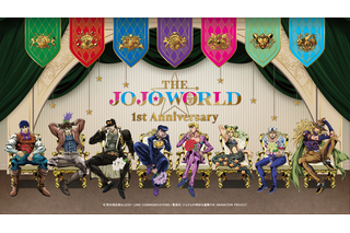 「ジョジョ」体験型公式ショップが1周年ッ★ ジョナサンたちが花束を手にした新ビジュ！新グッズやミニゲーム、フードメニューなども登場♪ 画像
