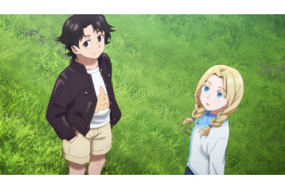 夏アニメ「令和のダラさん」禁足地に踏み入った日向と薫は、異形の存在“屋跨斑”に遭遇するが…？第1話先行カット 画像