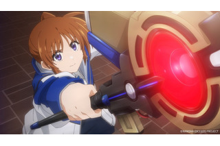 夏アニメ「なのはEXGV」EXCEEDSの駆除隊員として活動を始めたシイナは、橋から飛び降りようとする少女を見つけて助けに入ったのだが…第3話先行カット 画像