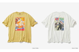 歴代「ゴジラ」のポスターアートをTシャツに！ 個性豊かな怪獣たちの臨場感溢れる場面写真、キャップなども登場 画像