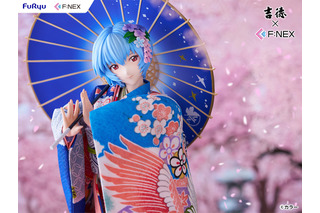 「エヴァ」綾波レイ、着物でしなやかに微笑む…♪「吉徳」コラボの日本人形フィギュアが登場 画像